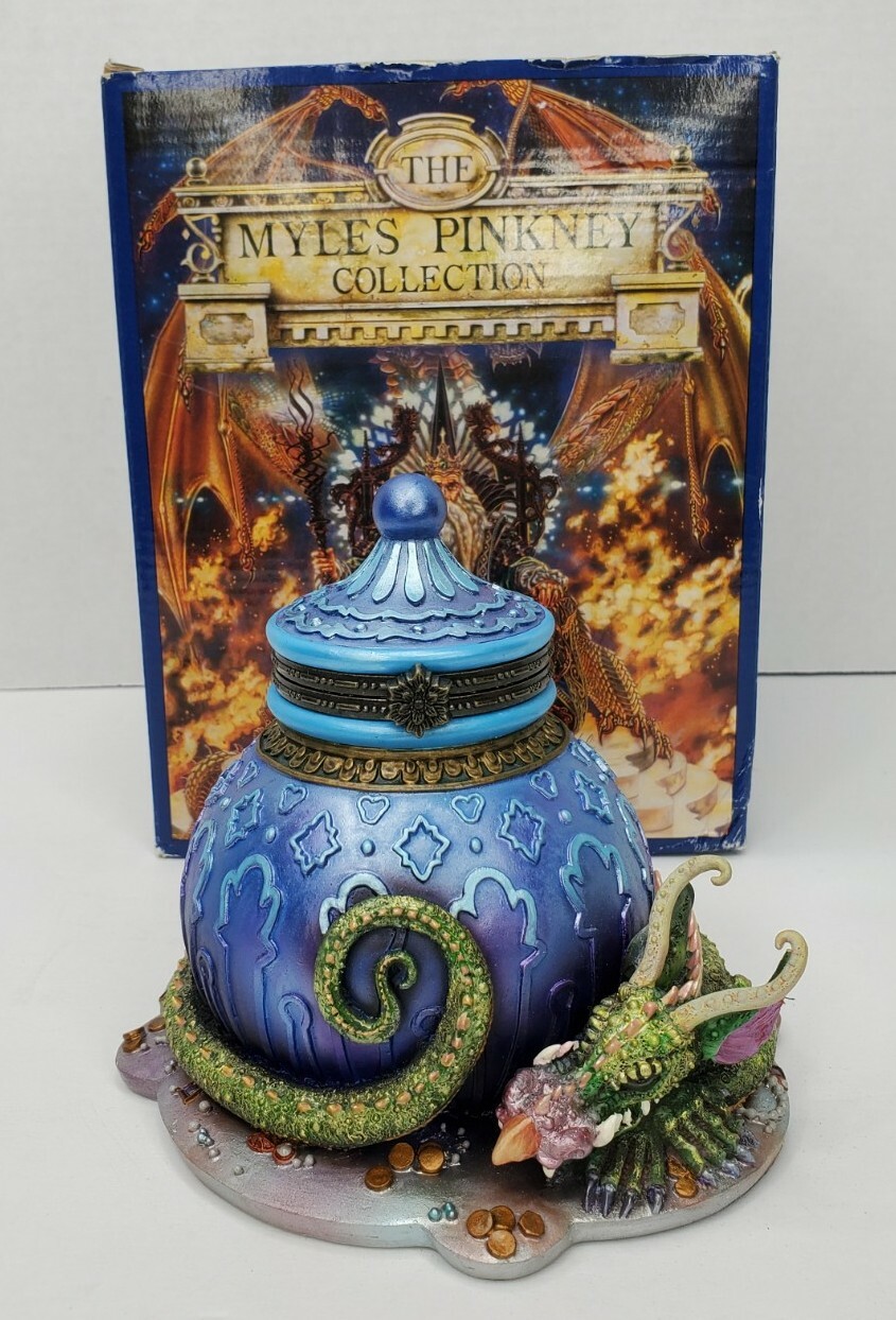 Myles Pinkney Collection “The Guardian” Dragon Treasure Hinged Box Westland 2000 Myles Pinkney Collection “The Guardian” Dragon Treasure Hinged Box Westland 2000