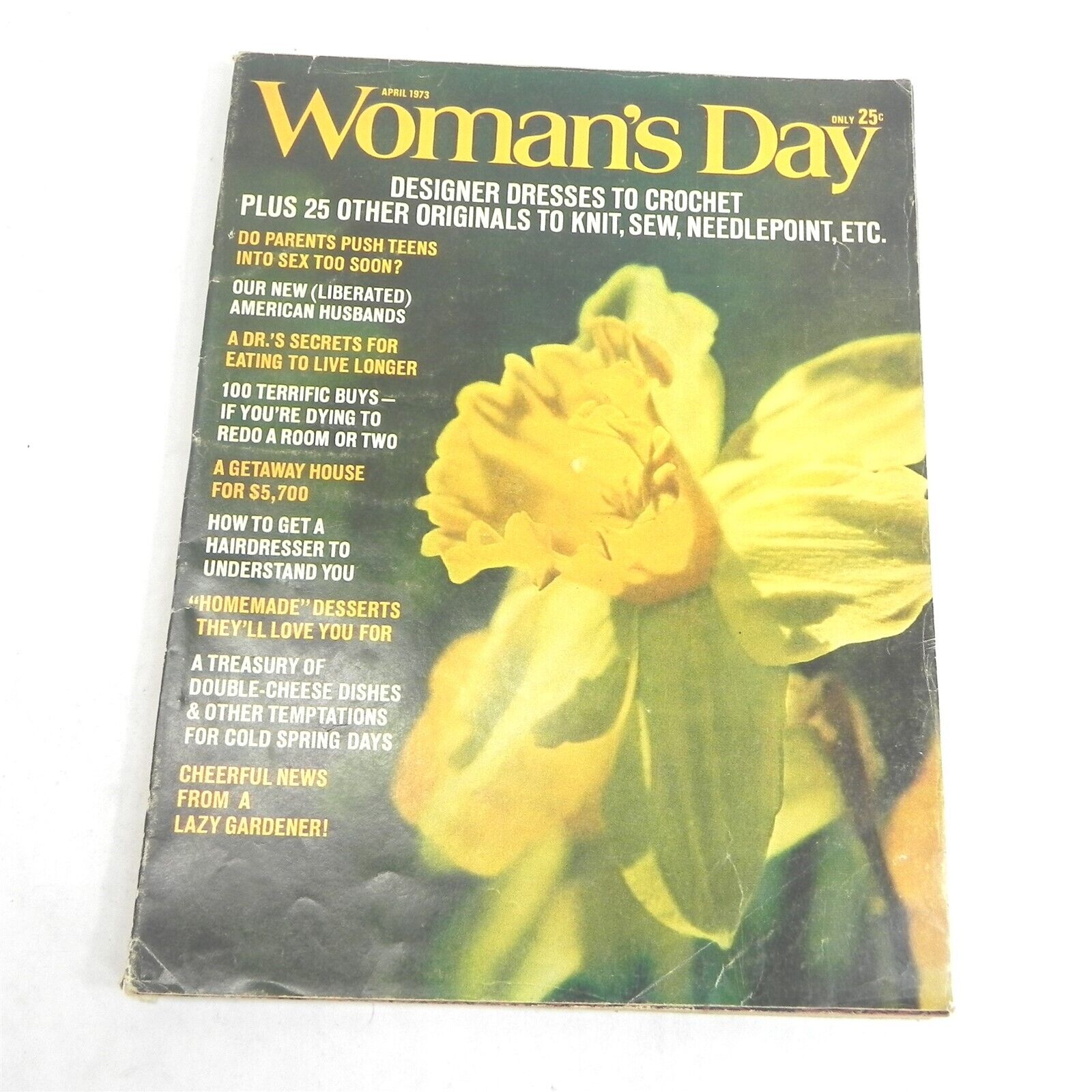 VINTAGE APRIL 1973 WOMANS DAY MAGAZINE SINGLE ISSUE LIFESTYLE HEALTH 