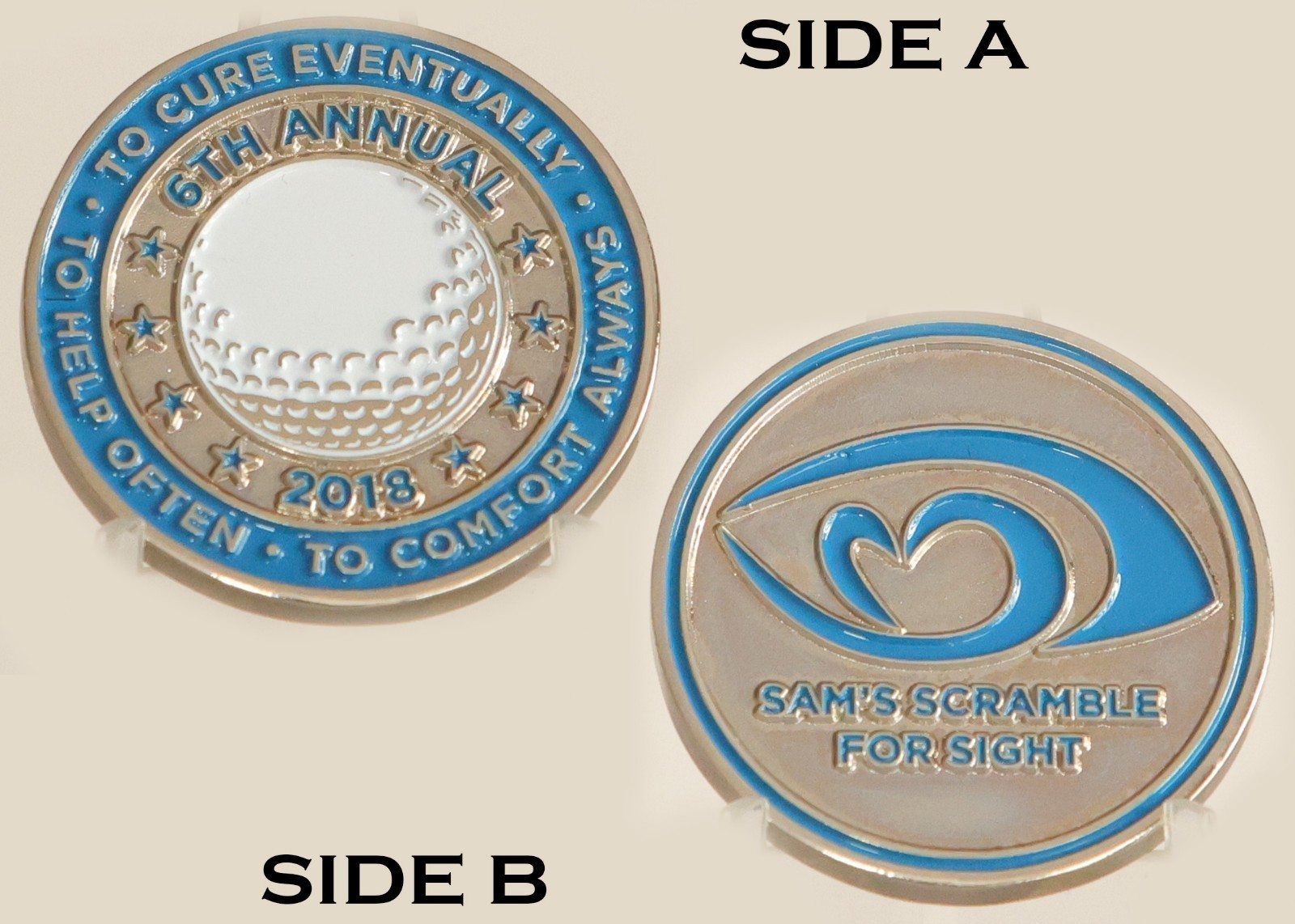 Sam's Scramble For Sight 2018 Golf Challenge Coin 3#C Sam's Scramble For Sight 2018 Golf Challenge Coin 3#C
