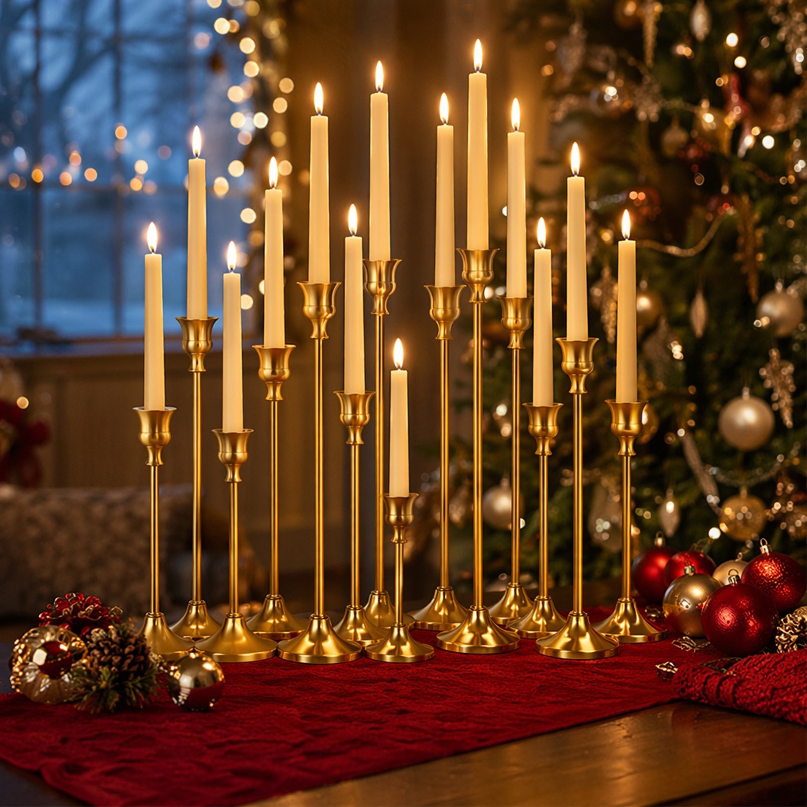 Bulk 30PCS Gold Metal Candlestick Holders Taper Candle Holder Set Bulk 30PCS Gold Metal Candlestick Holders Taper Candle Holder Set