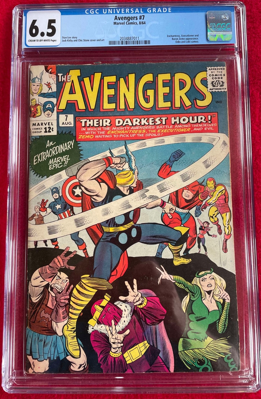 Avengers #7 CGC Graded - 6.5 (Odin and Loki Cameos) Avengers #7 CGC Graded - 6.5 (Odin and Loki Cameos)