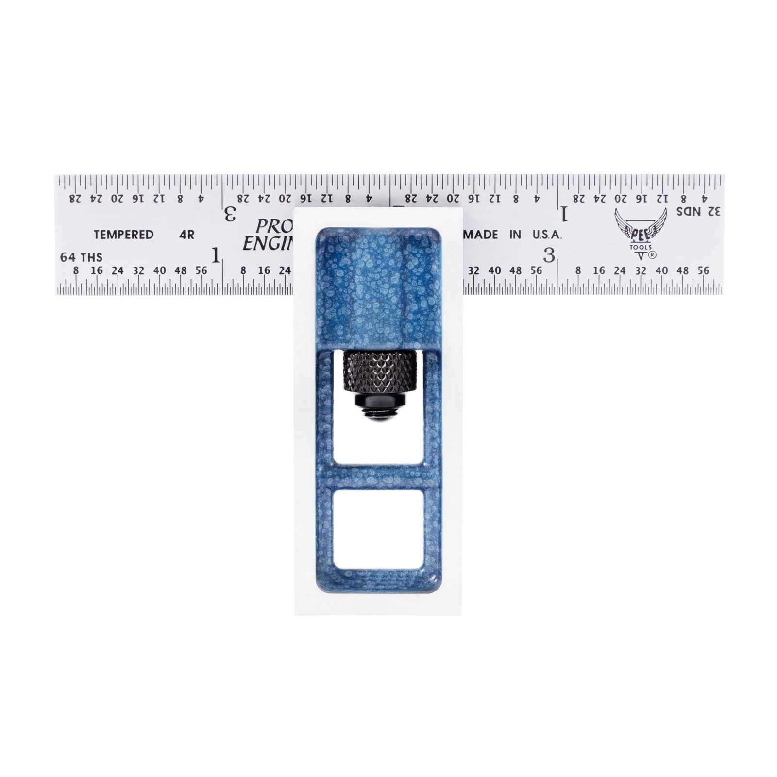 PEC Tools Double Square, 4" Machinist Blade, 4R Graduation, Cast Iron Head PEC Tools Double Square, 4" Machinist Blade, 4R Graduation, Cast Iron Head