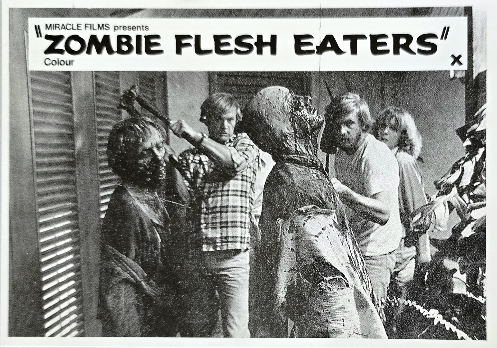 Zombie Flesh Eaters Moviedrome cinema Miracle Films original old card cpa AK Zombie Flesh Eaters Moviedrome cinema Miracle Films original old card cpa AK