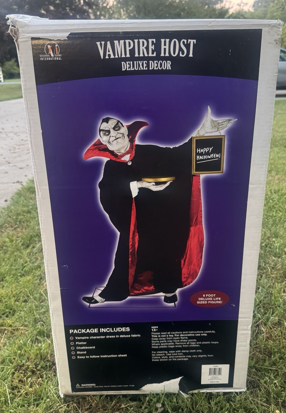 Vintage Halloween Seasonal Visions International Deluxe Figure Vampire Host 6ft Vintage Halloween Seasonal Visions International Deluxe Figure Vampire Host 6ft