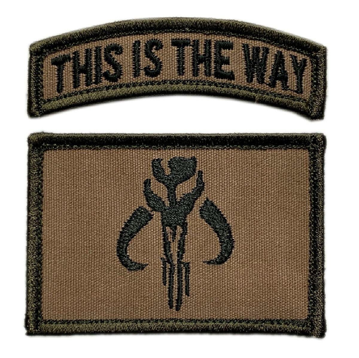 This is The Way Mandalorian Patch [2PC Set Hook Fastener -BP7,B7]