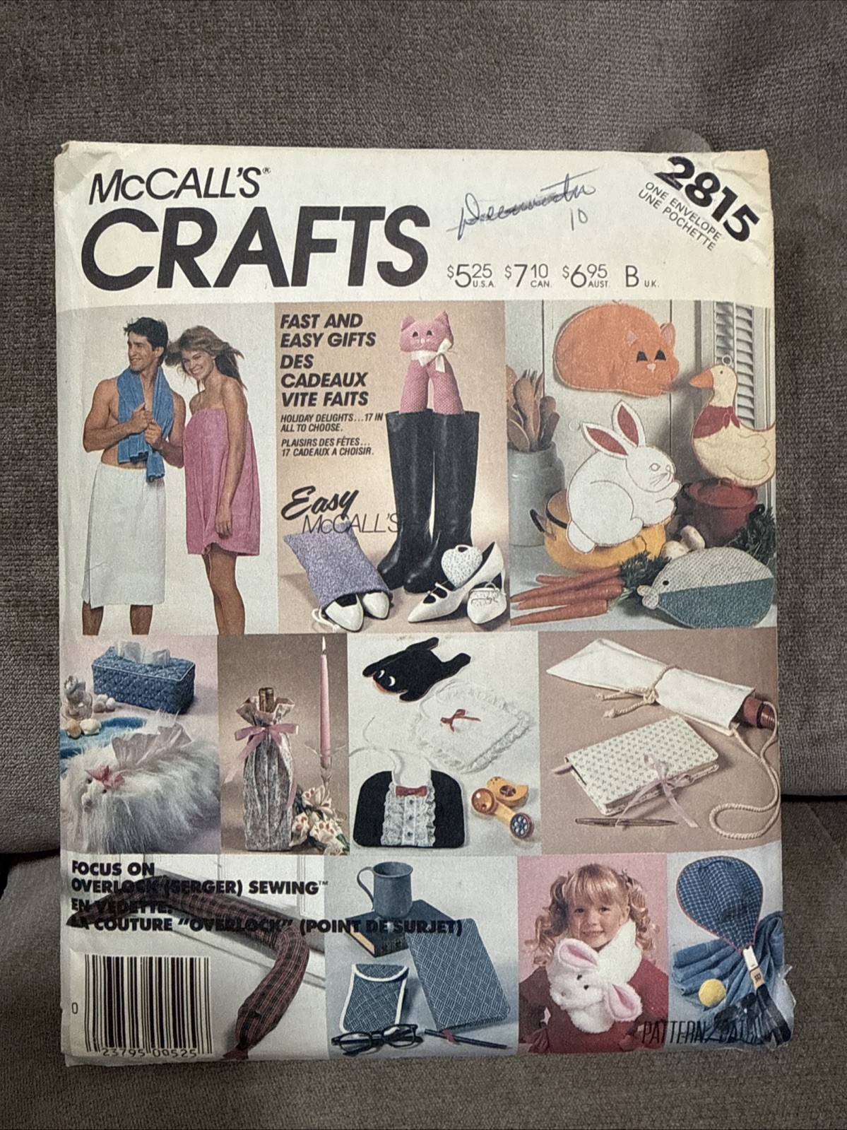 Vintage McCall’s 2815 Crafts Gift Sewing Pattern 17 Projects UNCUT Easy Vintage McCall’s 2815 Crafts Gift Sewing Pattern 17 Projects UNCUT Easy