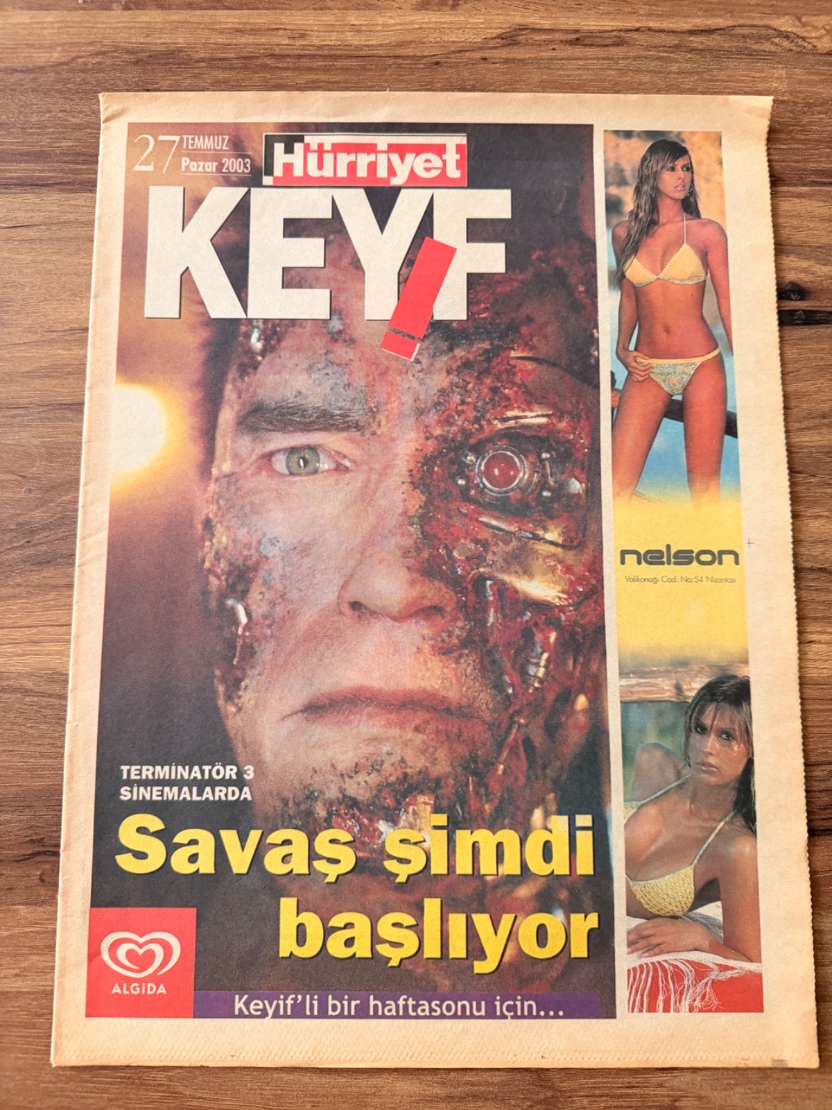 2003 Terminator 3 Arnold Schwarzenegger Turkish Magazine Cover Rare T3 2003 Terminator 3 Arnold Schwarzenegger Turkish Magazine Cover Rare T3