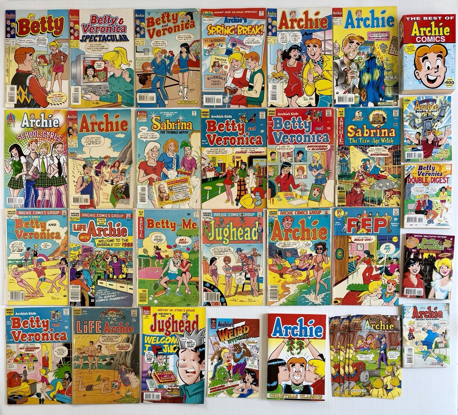Large Archie Comic Book Lot, Vintage - Modern, Betty & Veronica, Sabrina Etc Large Archie Comic Book Lot, Vintage - Modern, Betty & Veronica, Sabrina Etc