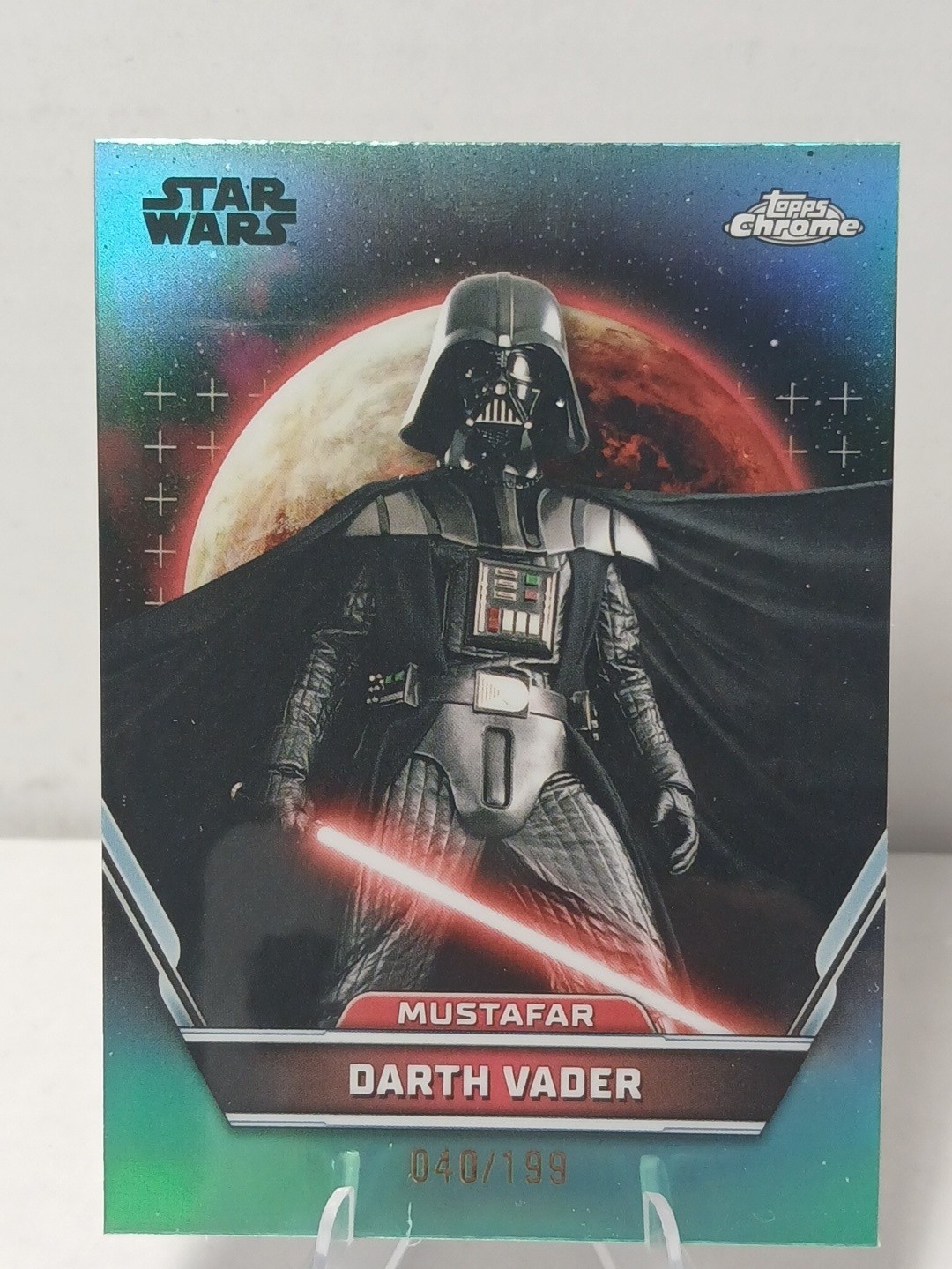 Topps Chrome 2024 Star Wars Darth Vader Aqua Refractor /199 Topps Chrome 2024 Star Wars Darth Vader Aqua Refractor /199