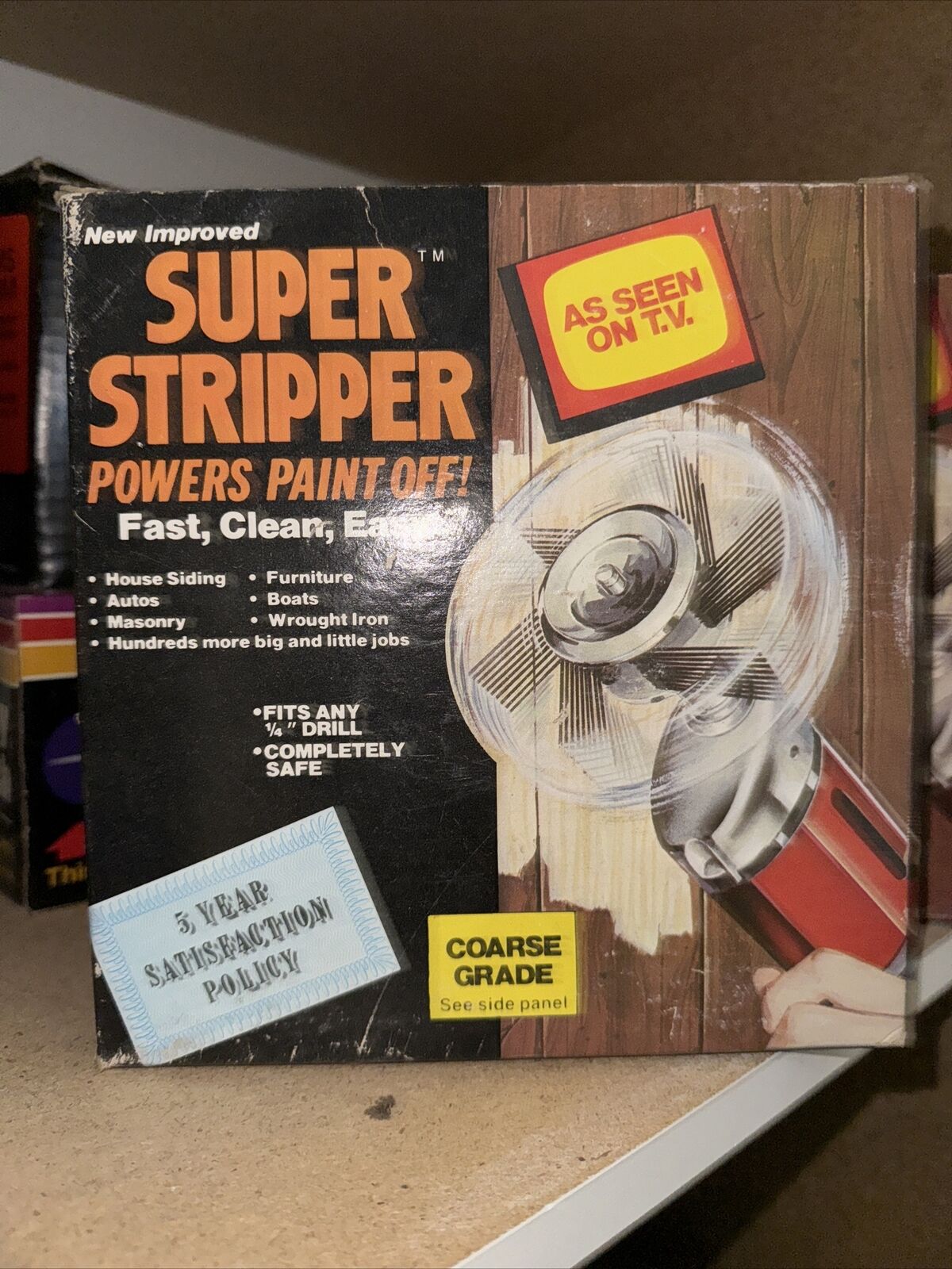 Vintage Super Stripper Powers Paint Off As Seen on TV Original Box 
