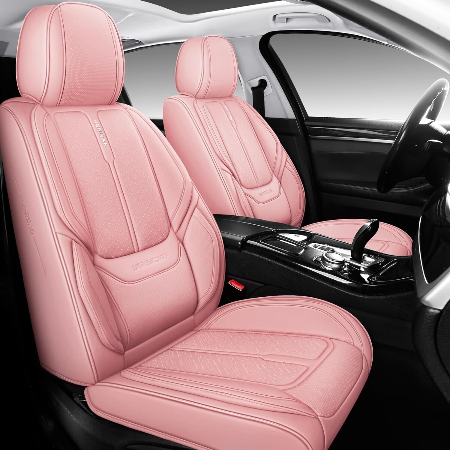 Full Coverage Leather Car Seat Covers Full Set Universal Fit for Most Cars Sedan Full Coverage Leather Car Seat Covers Full Set Universal Fit for Most Cars Sedan