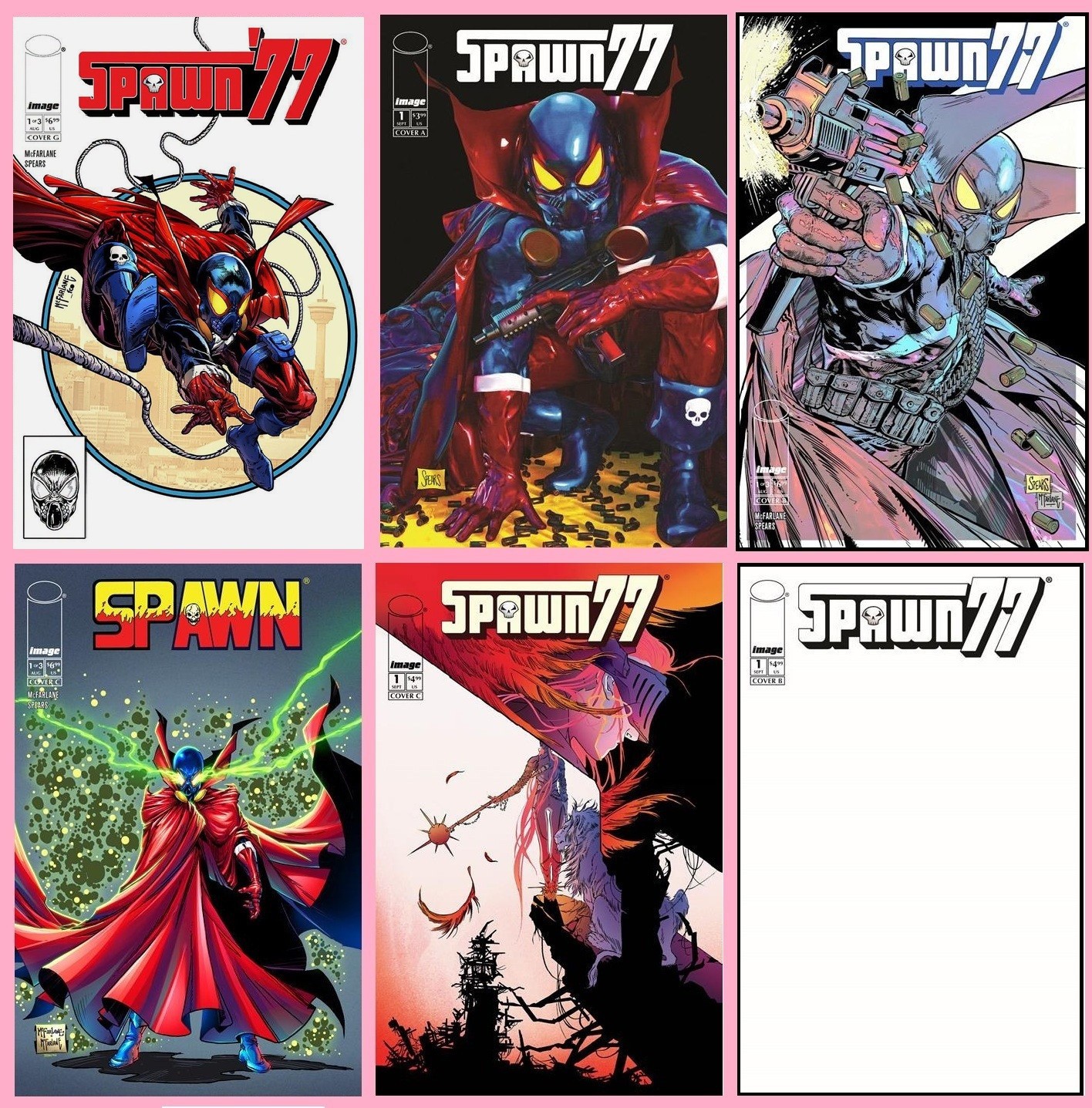 SPAWN 77 #1 1:50 variant TODD McFARLANE ABCDE set (6) iMAGE 2026 IN STOCK NM🔥 SPAWN 77 #1 1:50 variant TODD McFARLANE ABCDE set (6) iMAGE 2026 IN STOCK NM🔥
