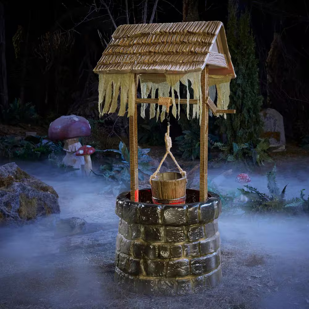 5 FT Wicked Woods LED Wishing Well Halloween Decoration 2026 5 FT Wicked Woods LED Wishing Well Halloween Decoration 2026