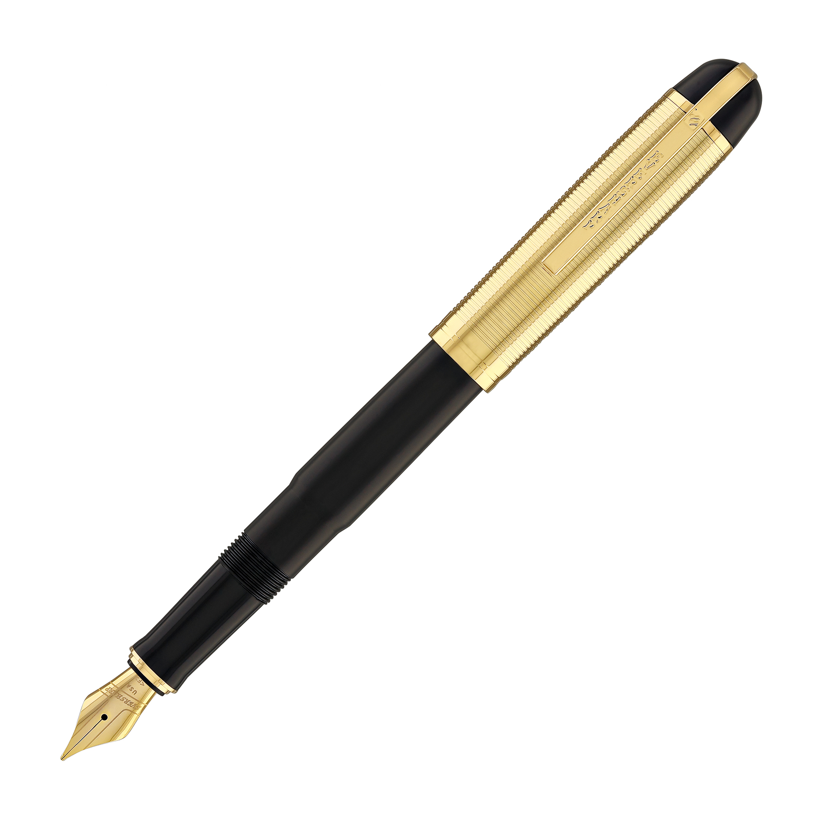 Wahl Eversharp Skyline Fountain Pen in Black Gold Trim - Medium - NEW in Box Wahl Eversharp Skyline Fountain Pen in Black Gold Trim - Medium - NEW in Box