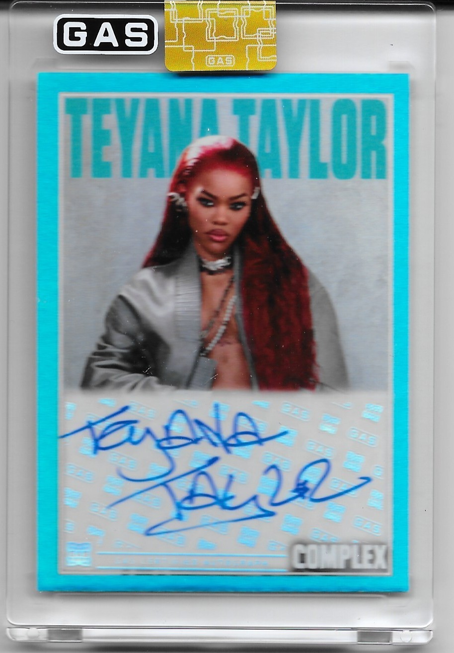 2026 GAS x Complex Teyana Taylor SEALED Aqua FOIL AUTO RC SOLD OUT 11/13 Signed 2026 GAS x Complex Teyana Taylor SEALED Aqua FOIL AUTO RC SOLD OUT 11/13 Signed