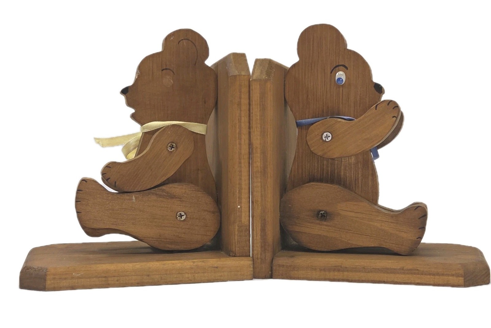 Vintage Hand Carved Bear Bookends Cottagecore Farmhouse decor Book lover gift... Vintage Hand Carved Bear Bookends Cottagecore Farmhouse decor Book lover gift...