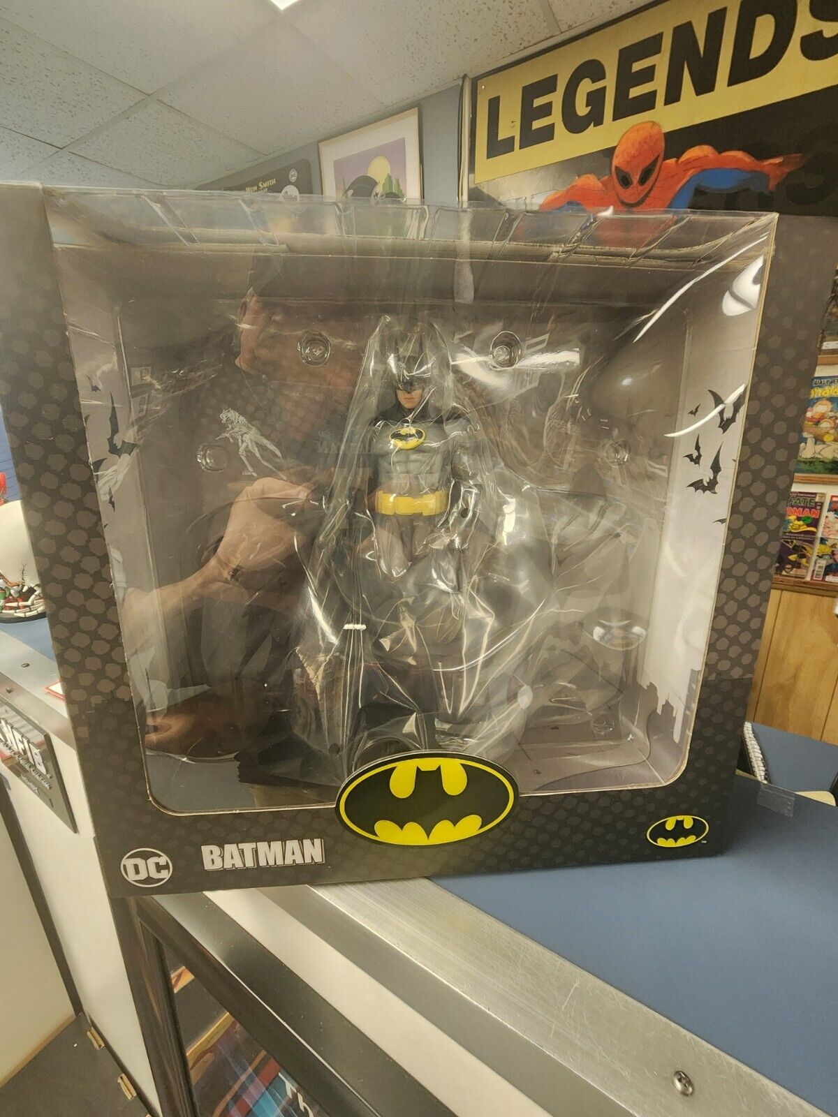 Pure Arts Batman Statue.  Black & Grey Variant Costume.  Mint In Box.  Never...