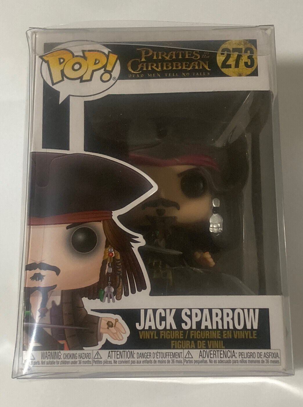 Disney Pirates of the Caribbean Jack Sparrow 273 Funko Pop Johnny Depp Damaged