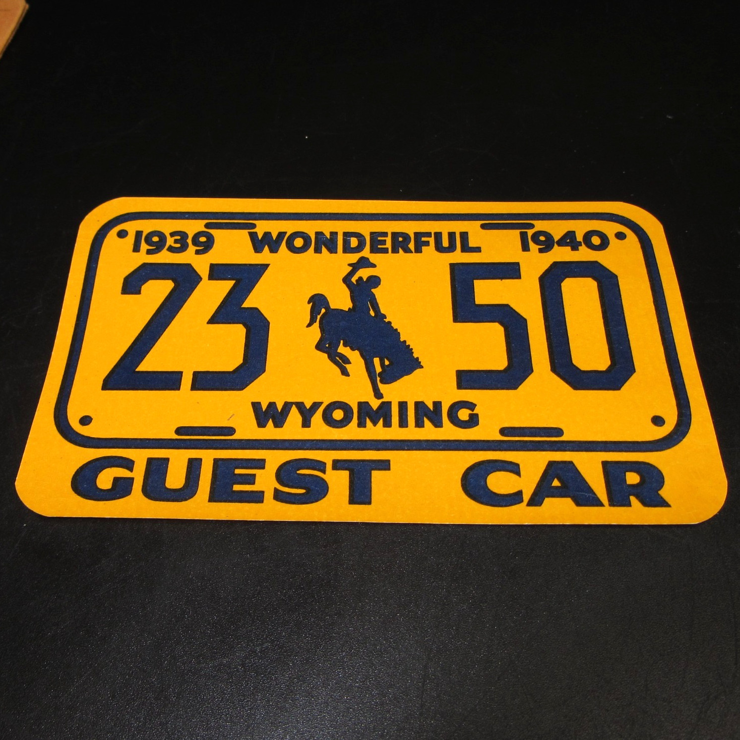 1939 Guest Car Bucking Horse Riding Wonderful Wyoming Souvenir Yellowstone Park 1939 Guest Car Bucking Horse Riding Wonderful Wyoming Souvenir Yellowstone Park