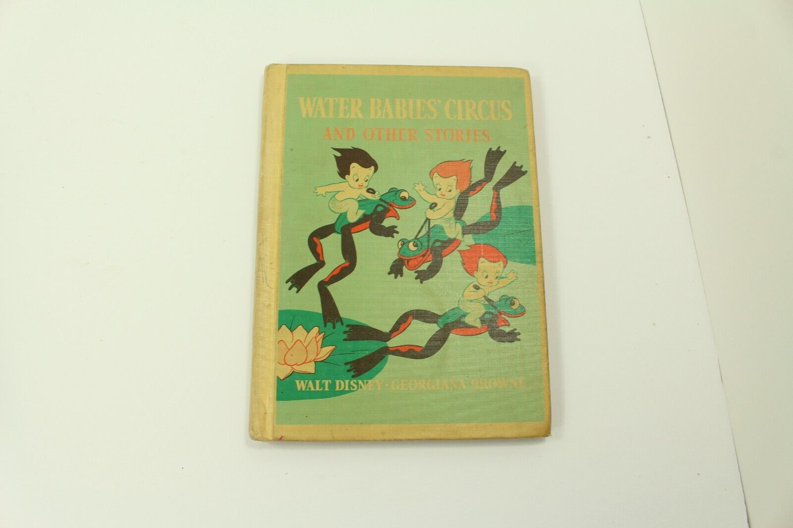 Vtg Walt Disney WATER BABIES CIRCUS & Other Stories Snow White Book Mermaid baby
