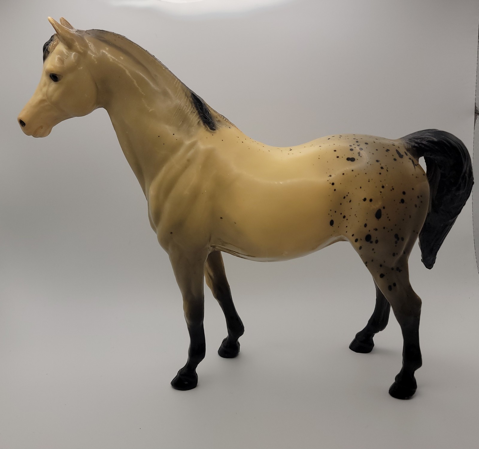 Vintage 1967-1970 Breyer #38 Speck Family Arabian Mare Grey Appaloosa