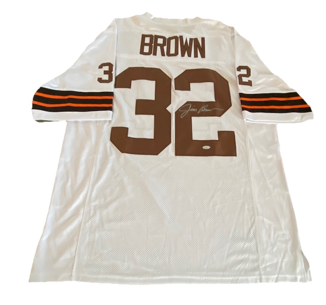 Jim Brown SIGNED AUTO Autographed Custom XL Jersey Cleveland Browns STEINER COA Jim Brown SIGNED AUTO Autographed Custom XL Jersey Cleveland Browns STEINER COA