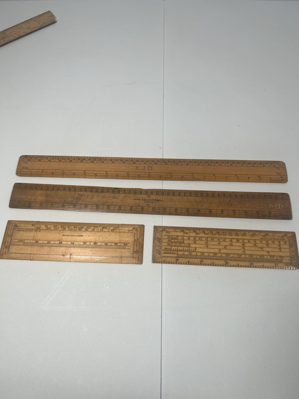 Antique Vintage Boxwood Slide Rules & Engineering Measuring Scales Collectible Antique Vintage Boxwood Slide Rules & Engineering Measuring Scales Collectible