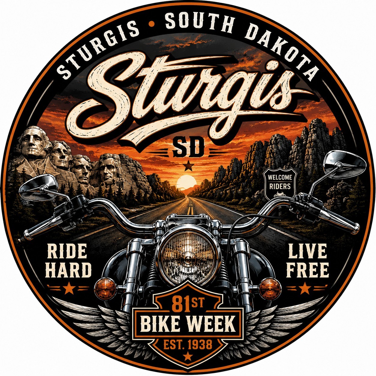 Sturgis - South Dakota Metal Sign. Wall Decor City Limit Sign - Aluminum Sturgis - South Dakota Metal Sign. Wall Decor City Limit Sign - Aluminum