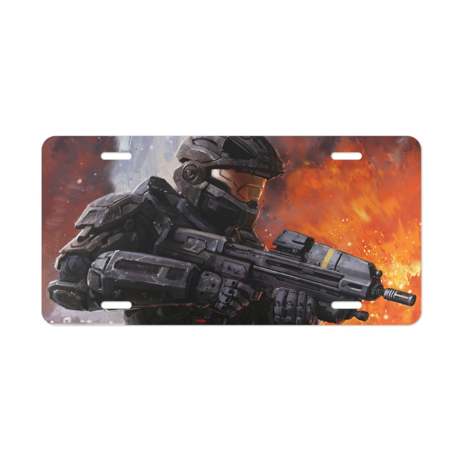 Halo Legendary Crate, License Plate Auto Car Tag Metal Aluminum - USA Halo Legendary Crate, License Plate Auto Car Tag Metal Aluminum - USA