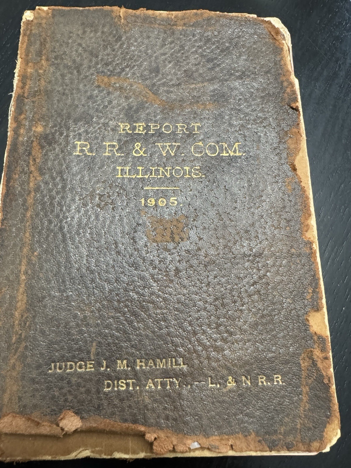 Antique 1905 RR&W Railway Annual Report Illinois Railroad And Warehouse Antique 1905 RR&W Railway Annual Report Illinois Railroad And Warehouse