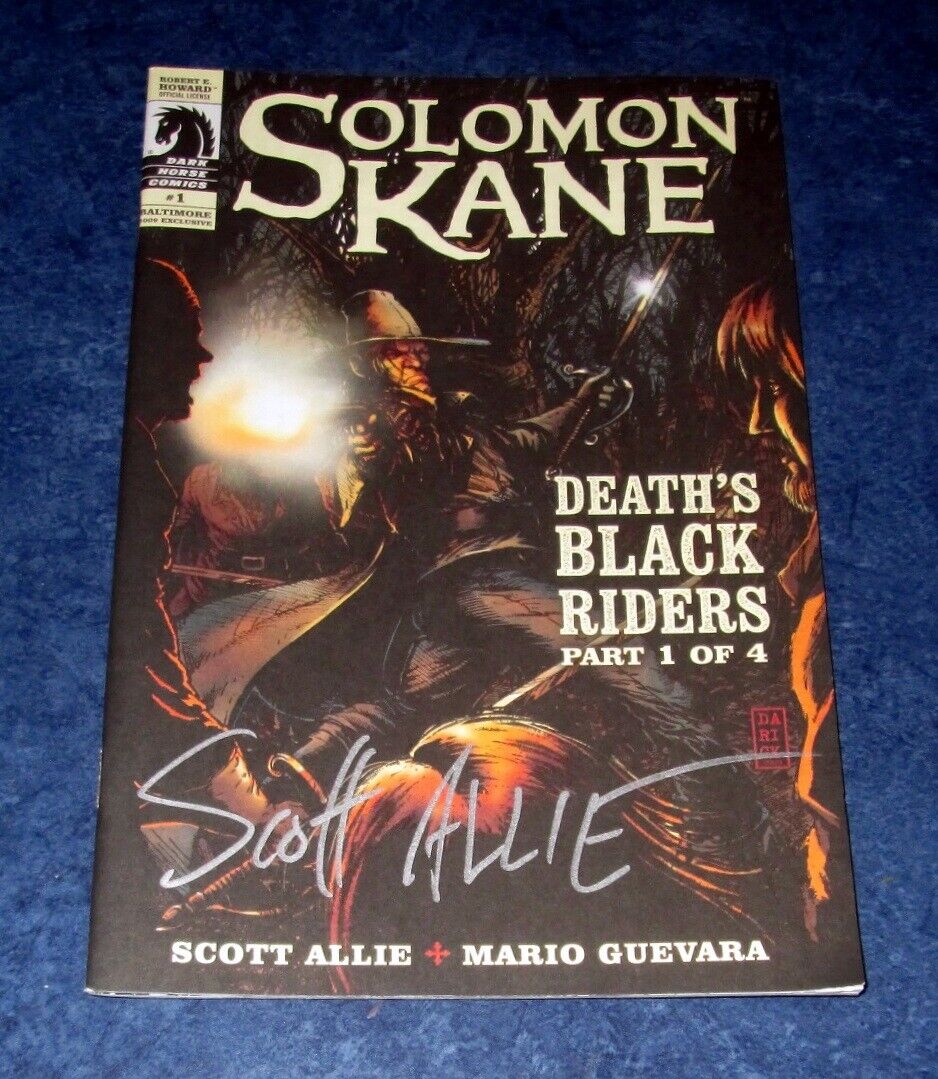 promo SOLOMON KANE DEATHS BLACK RIDERS 1 signed MINI ASHCAN BALTIMORE COMIC CON 