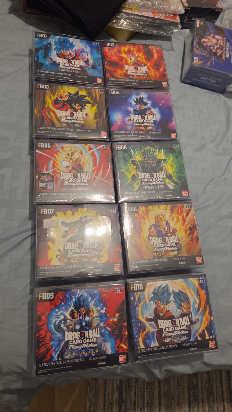 Bandai Dragon Ball Super Card Game Fusion World Display Sealed FB01-FB10 Bandai Dragon Ball Super Card Game Fusion World Display Sealed FB01-FB10
