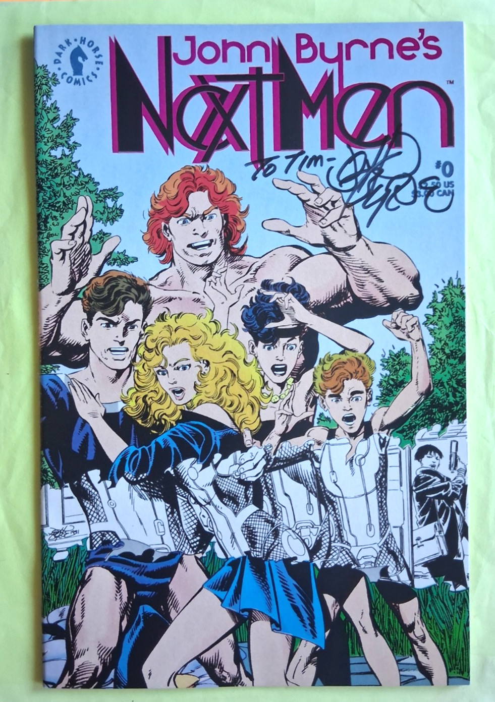 John Byrne's Next Men #0 by Dark Horse Comics Feb 92 Signed by John Byrne John Byrne's Next Men #0 by Dark Horse Comics Feb 92 Signed by John Byrne