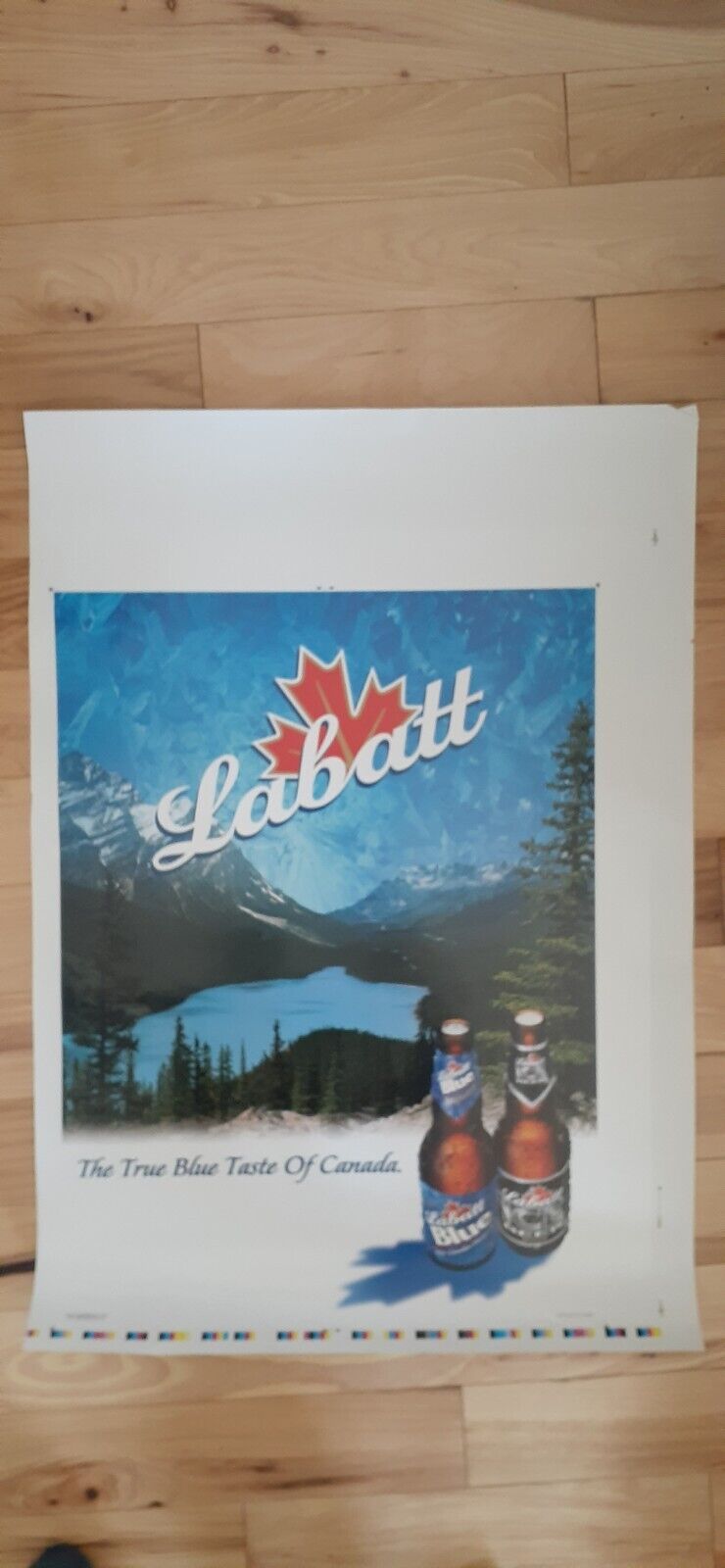 Vintage Rare Preprint 1997 Labatt Beer Poster The True Taste of Canada