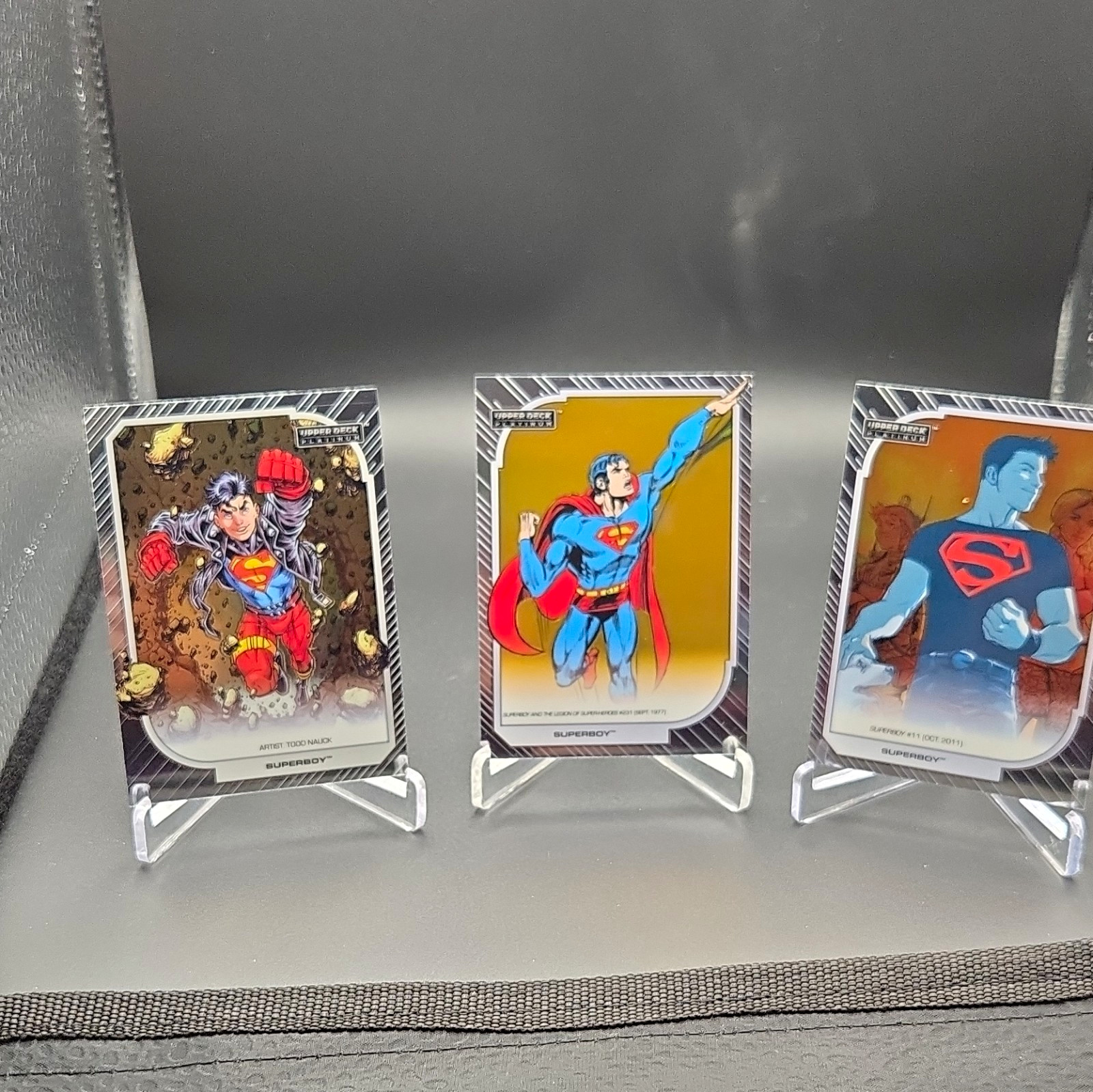 Upper Deck Platinum DC Superboy 3-Card Lot 2026 Conner & Clark Kent #9 #127 #168 Upper Deck Platinum DC Superboy 3-Card Lot 2026 Conner & Clark Kent #9 #127 #168