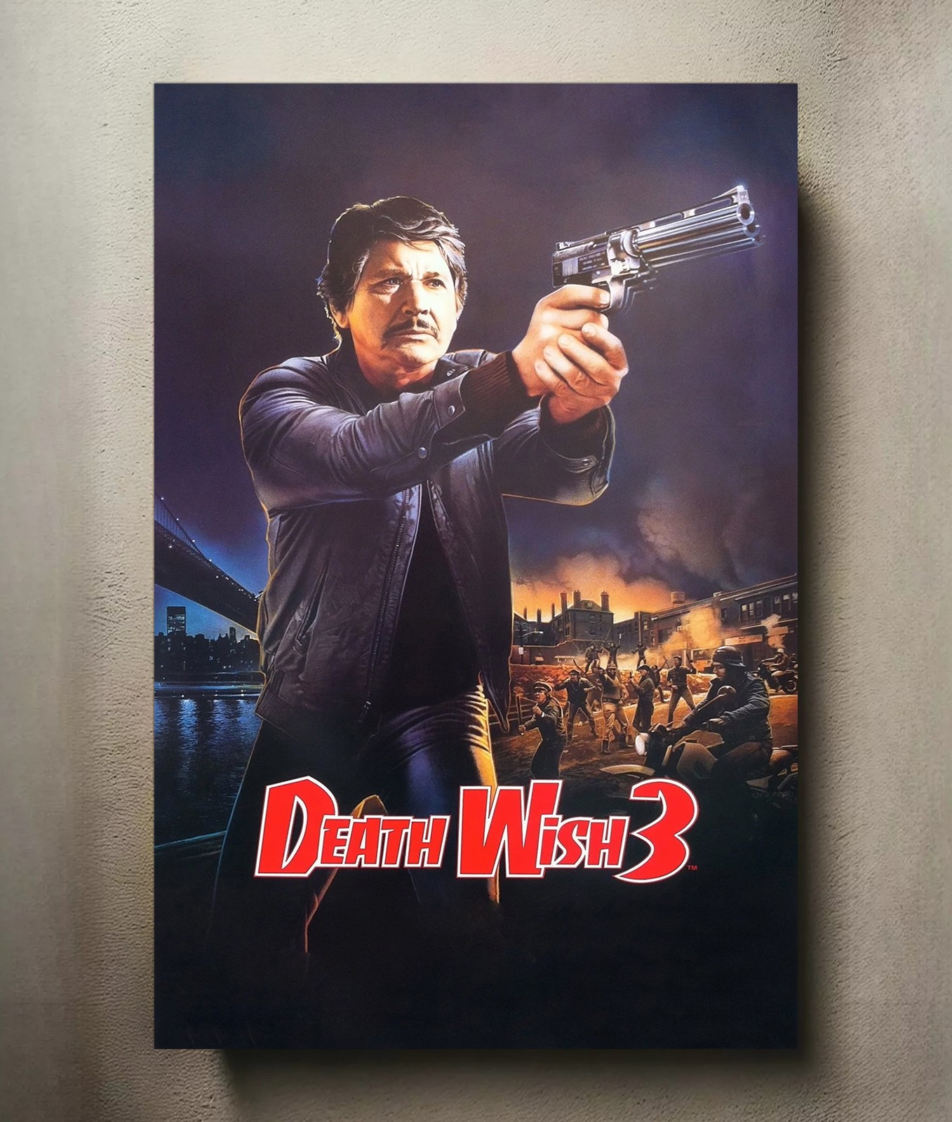 Death Wish 3 8x12 Metal Movie Poster Sign Death Wish 3 8x12 Metal Movie Poster Sign