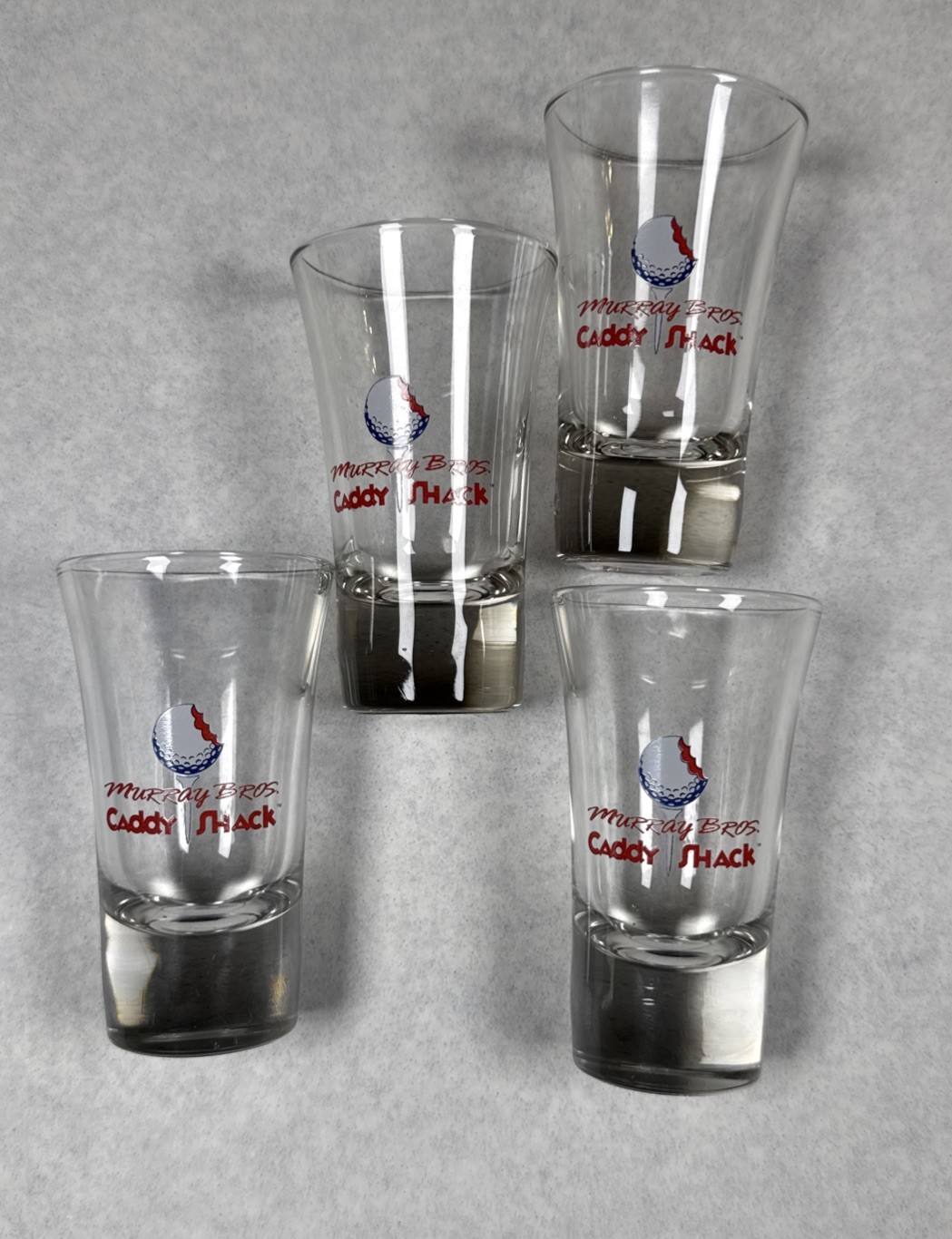 NEW From Case: Murray Bros. Caddyshack Tall Shot Glass Restaurant Logo Barware