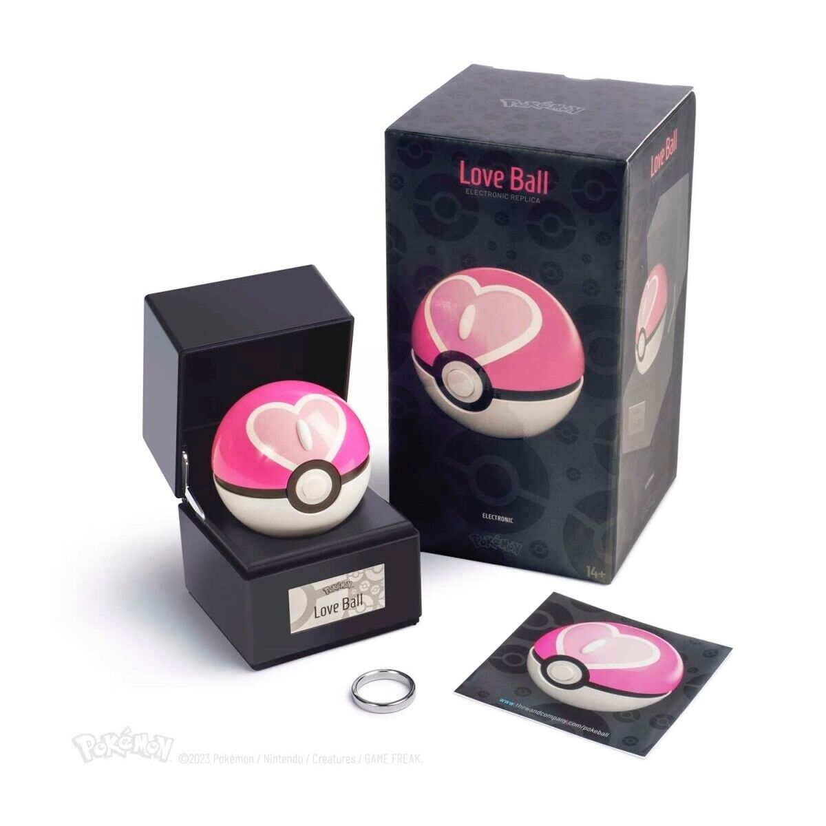 Pokemon Love Ball The Wand Company Officially Licensed Pink Pokeball - New