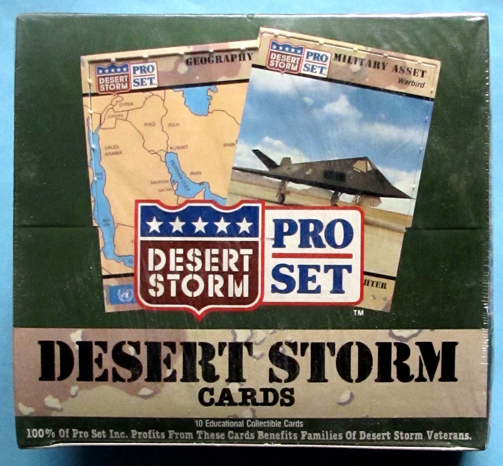 VINTAGE - 1991 - PRO SET - DESERT STORM - FACTORY SEALED BOX - 36 COUNT VINTAGE - 1991 - PRO SET - DESERT STORM - FACTORY SEALED BOX - 36 COUNT