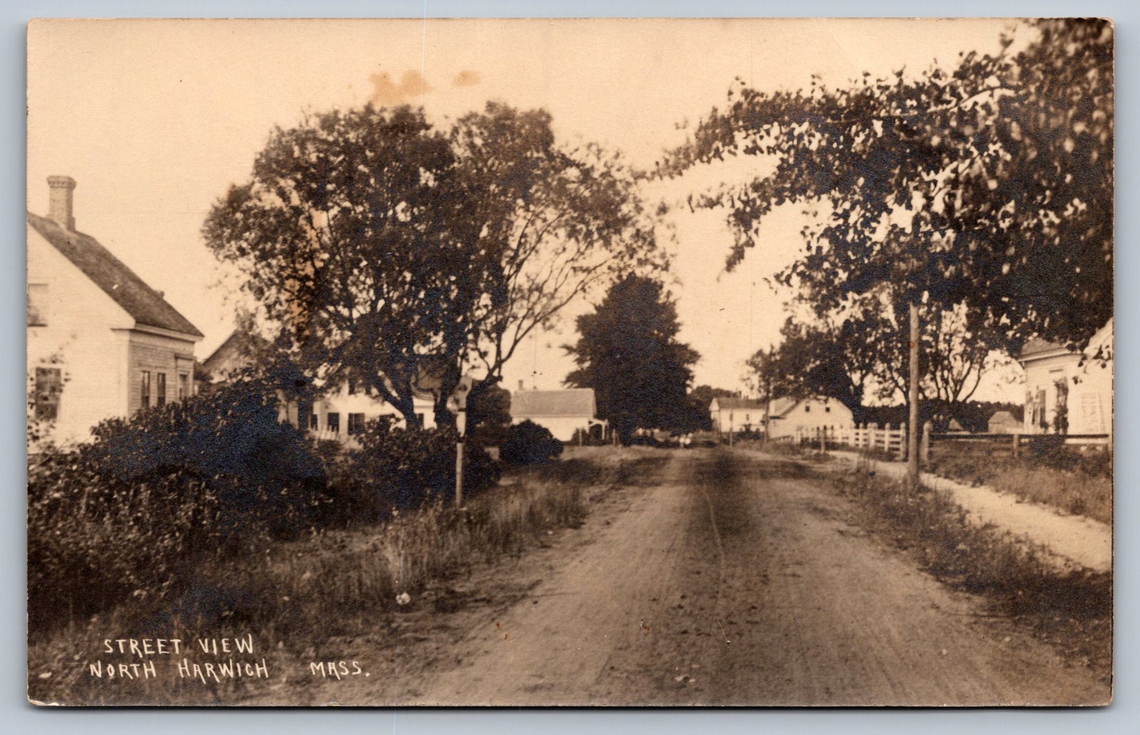1914 NORTH HARWICH MASSACHUSETTS EARLY STREET VIEW REAL PHOTO POSTCARD 1914 NORTH HARWICH MASSACHUSETTS EARLY STREET VIEW REAL PHOTO POSTCARD