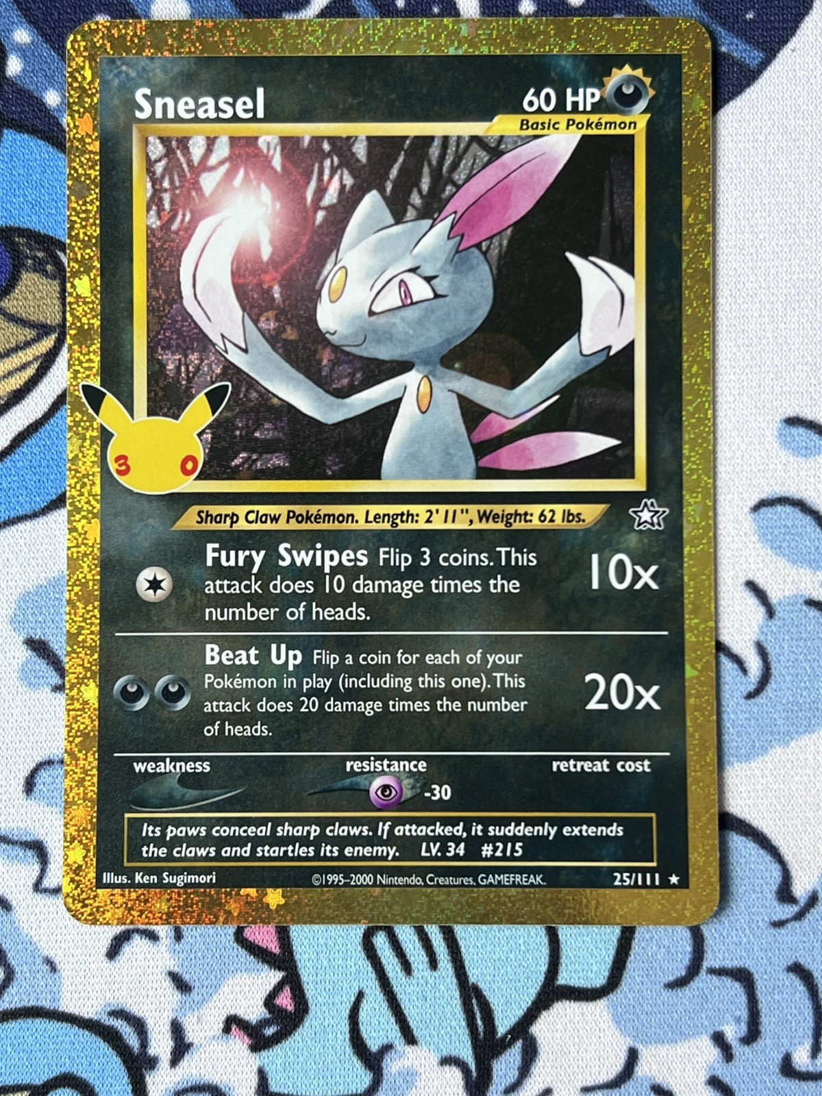 ​Pokemon TCG 30th Celebration Sneasel Classic Collection 25/111 - English (NM)