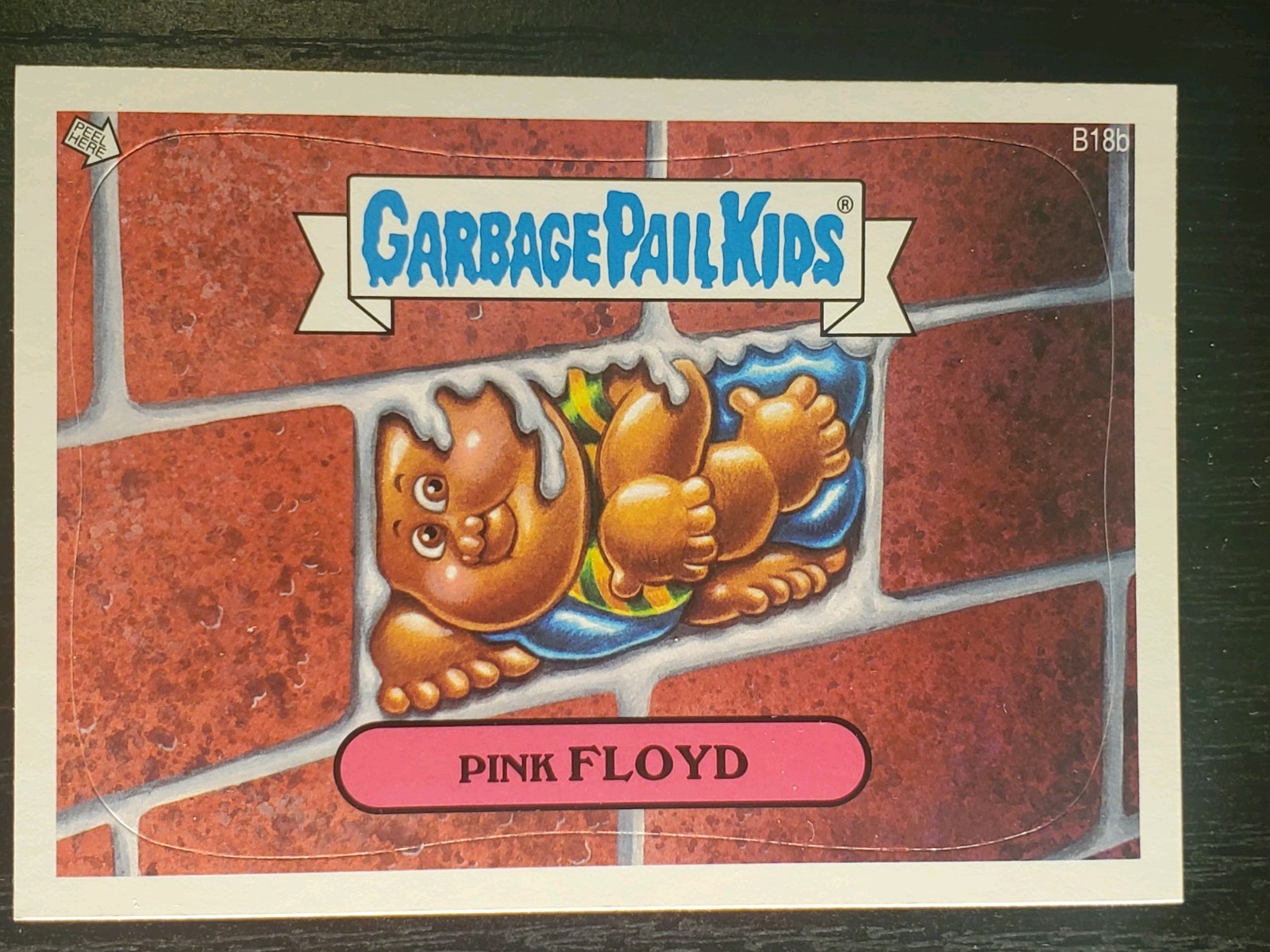 2013 Garbage Pail Kids Brand-New Series 3 BNS3 Bonus PINK FLOYD B18b ultra rare 2013 Garbage Pail Kids Brand-New Series 3 BNS3 Bonus PINK FLOYD B18b ultra rare