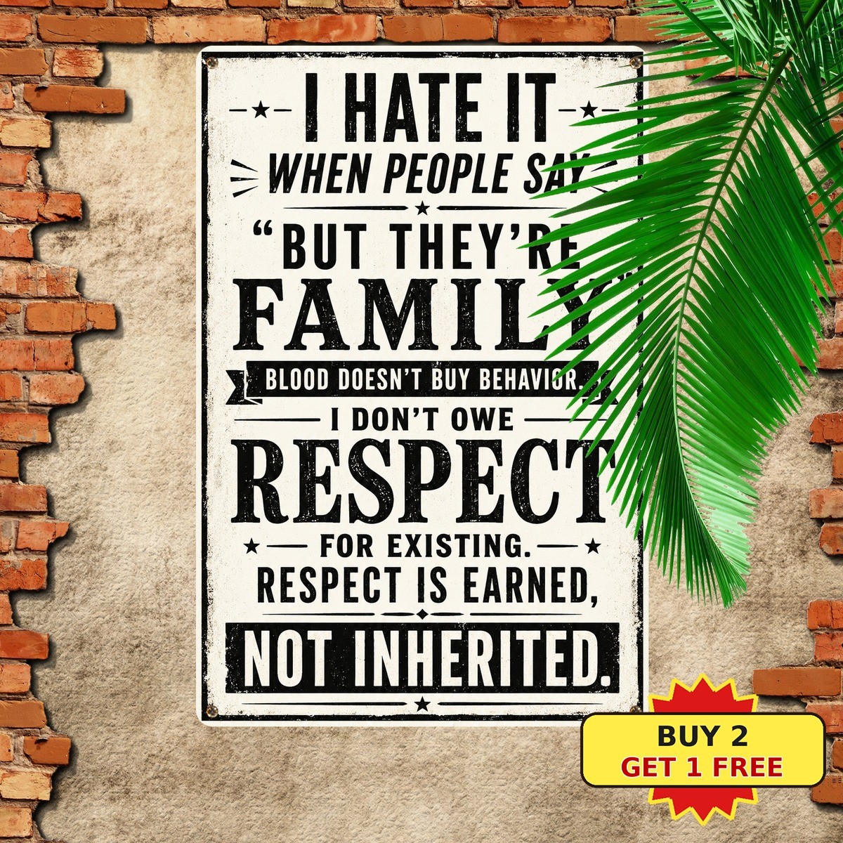 Funny Sarcastic Quote Hanging Metal Sign Retro Humorous Home Wall Plaque Funny Sarcastic Quote Hanging Metal Sign Retro Humorous Home Wall Plaque