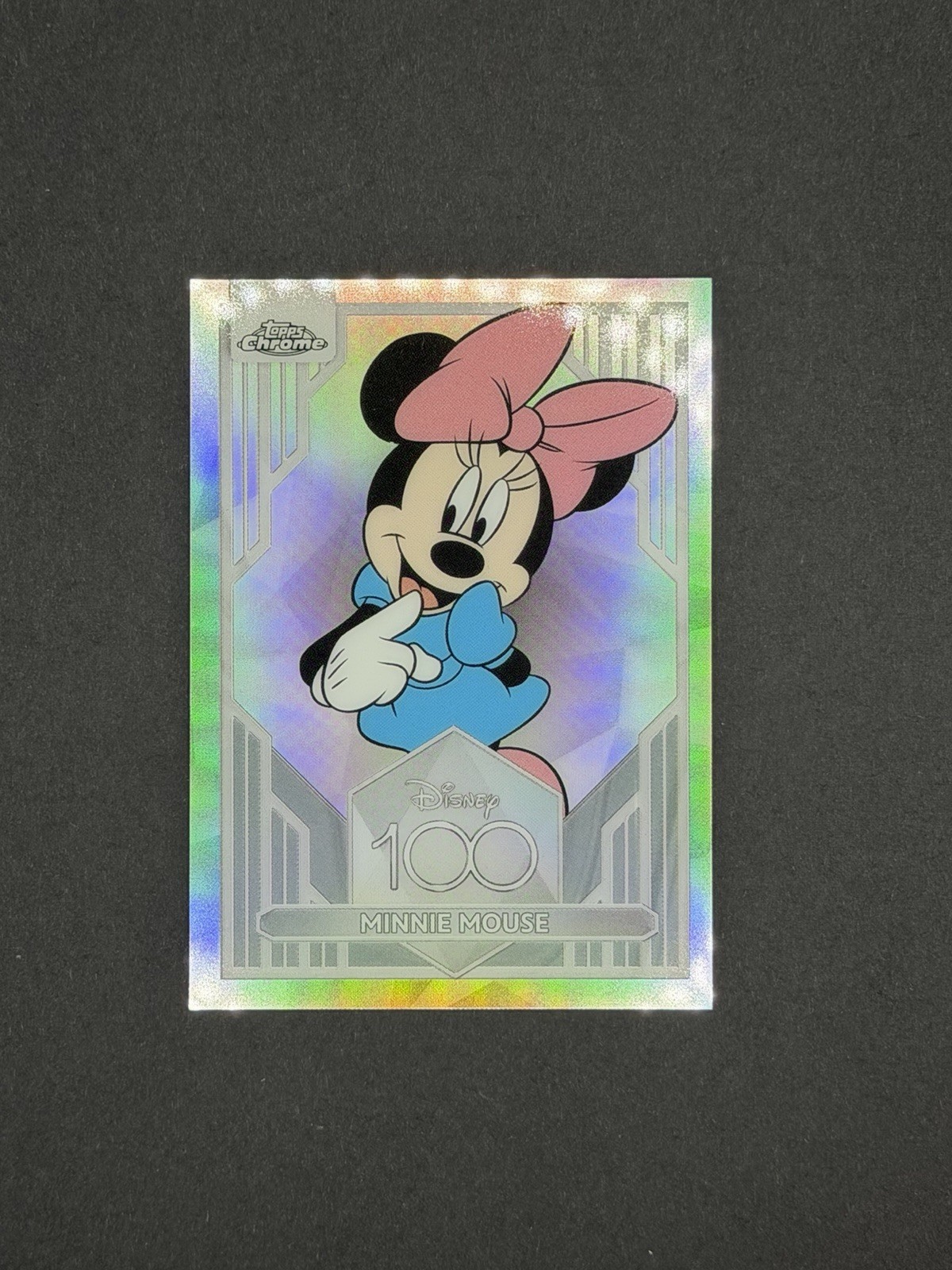 2023 Topps Chrome Disney 100 Minnie Mouse #23 Refractor 2023 Topps Chrome Disney 100 Minnie Mouse #23 Refractor