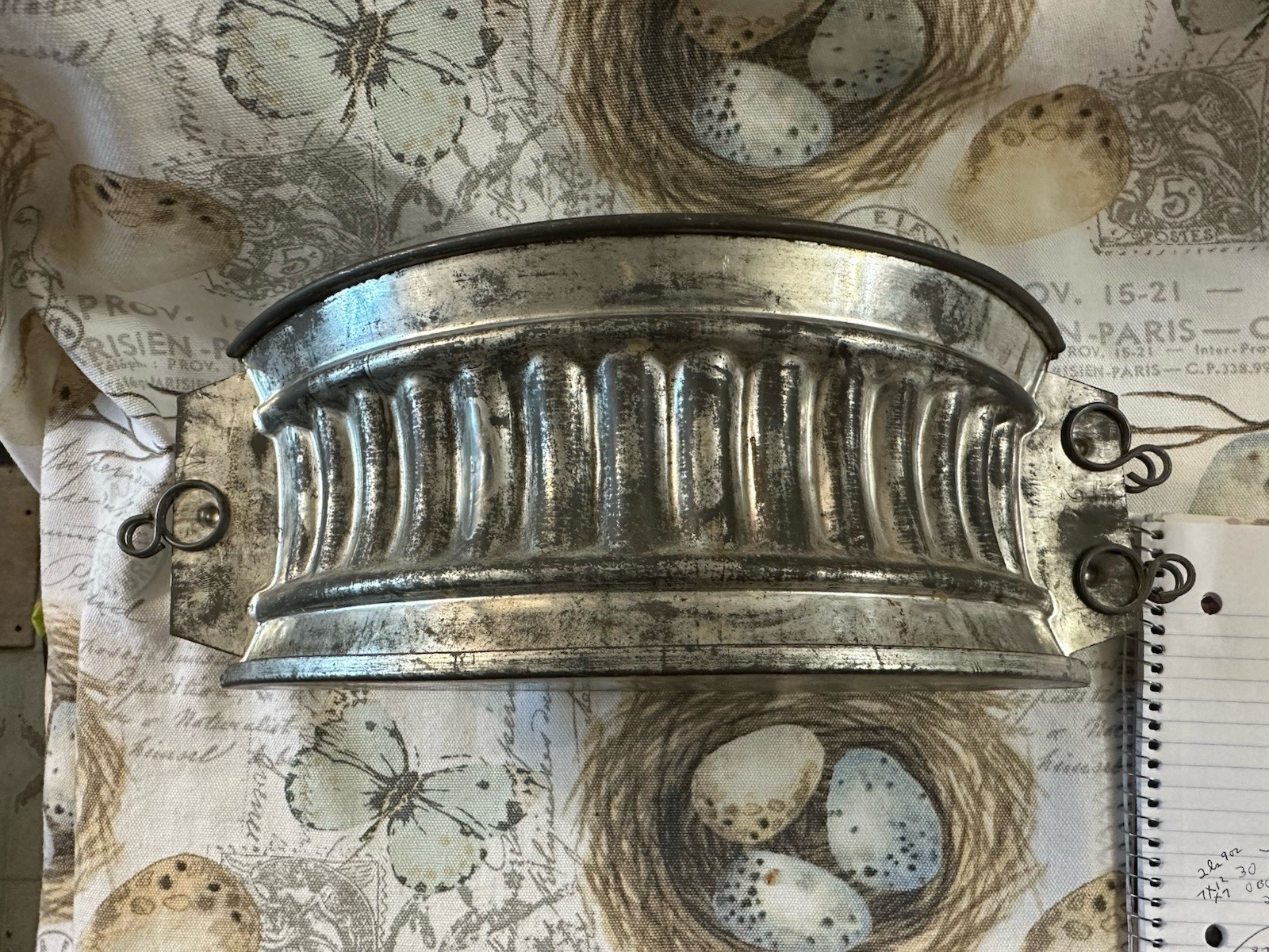 Antique Vintage French Game Pie Mold Pate en Croute #24 Tin Mold Antique Vintage French Game Pie Mold Pate en Croute #24 Tin Mold