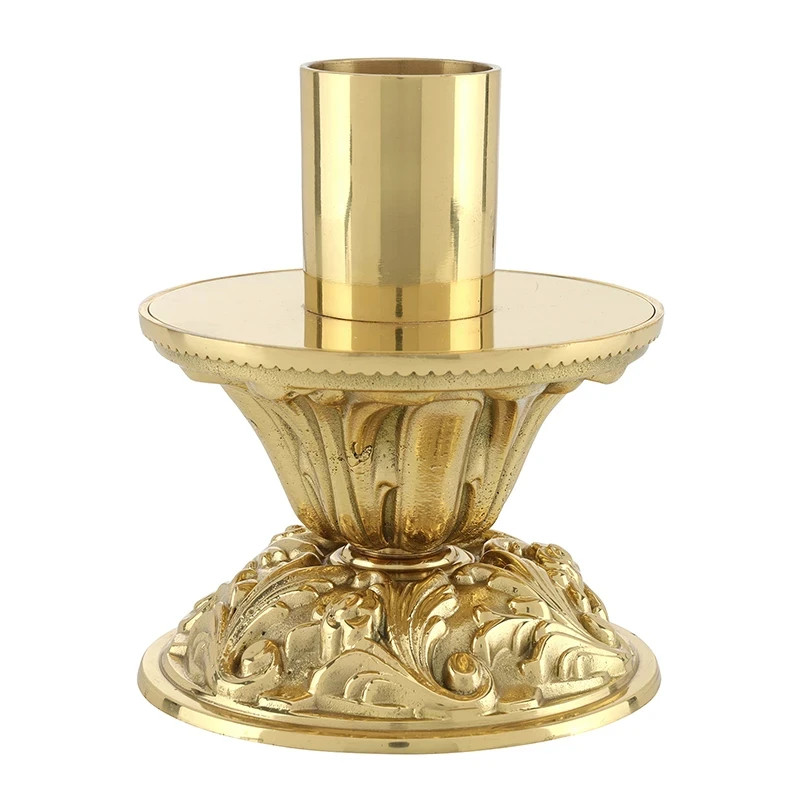 San Gimignano Altar Candlestick, Church Brass 5-1/2'' High - 1-1/2" Dia. Socket San Gimignano Altar Candlestick, Church Brass 5-1/2'' High - 1-1/2" Dia. Socket