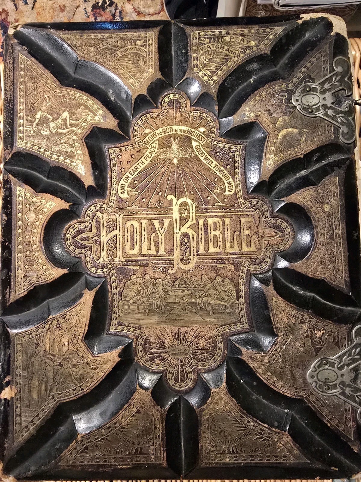 The HOLY BIBLE: 1881 Contrasted Editions The OLD KJV & Revised Antique The HOLY BIBLE: 1881 Contrasted Editions The OLD KJV & Revised Antique