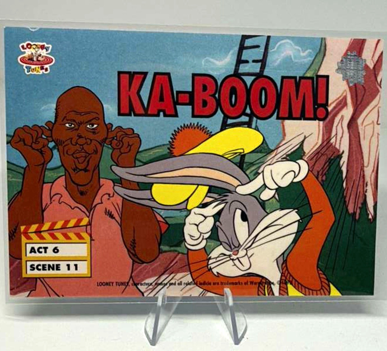 1993 Upper Deck Michael Jordan KA-BOOM Toon World Act 6 Scene 8/11 Looney Tunes