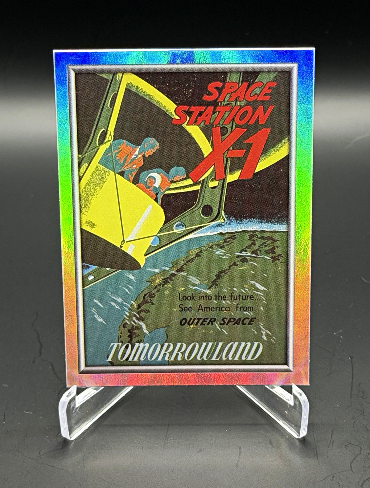 Topps 2025 Disneyland 70 Space Station X-1 P-4 Insert Non-Sport Card