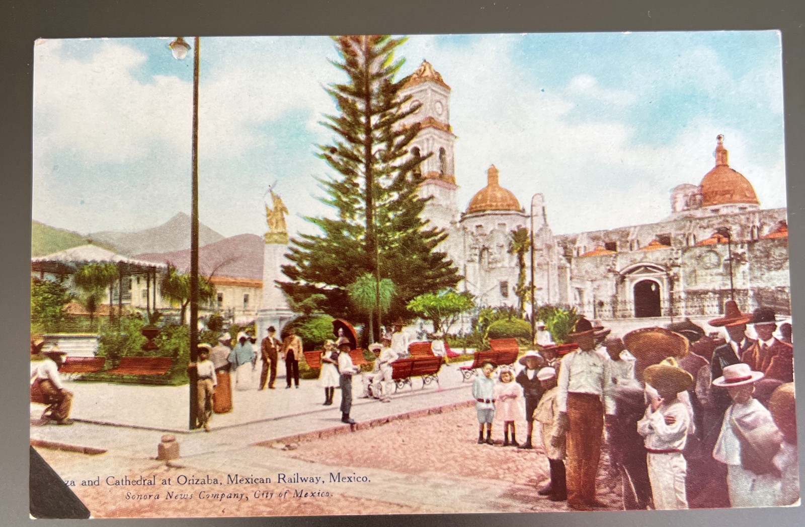 Postcard 1905 Plaza Cathedral Orizaba Mexico Mexican Railway Sonora News Co Postcard 1905 Plaza Cathedral Orizaba Mexico Mexican Railway Sonora News Co